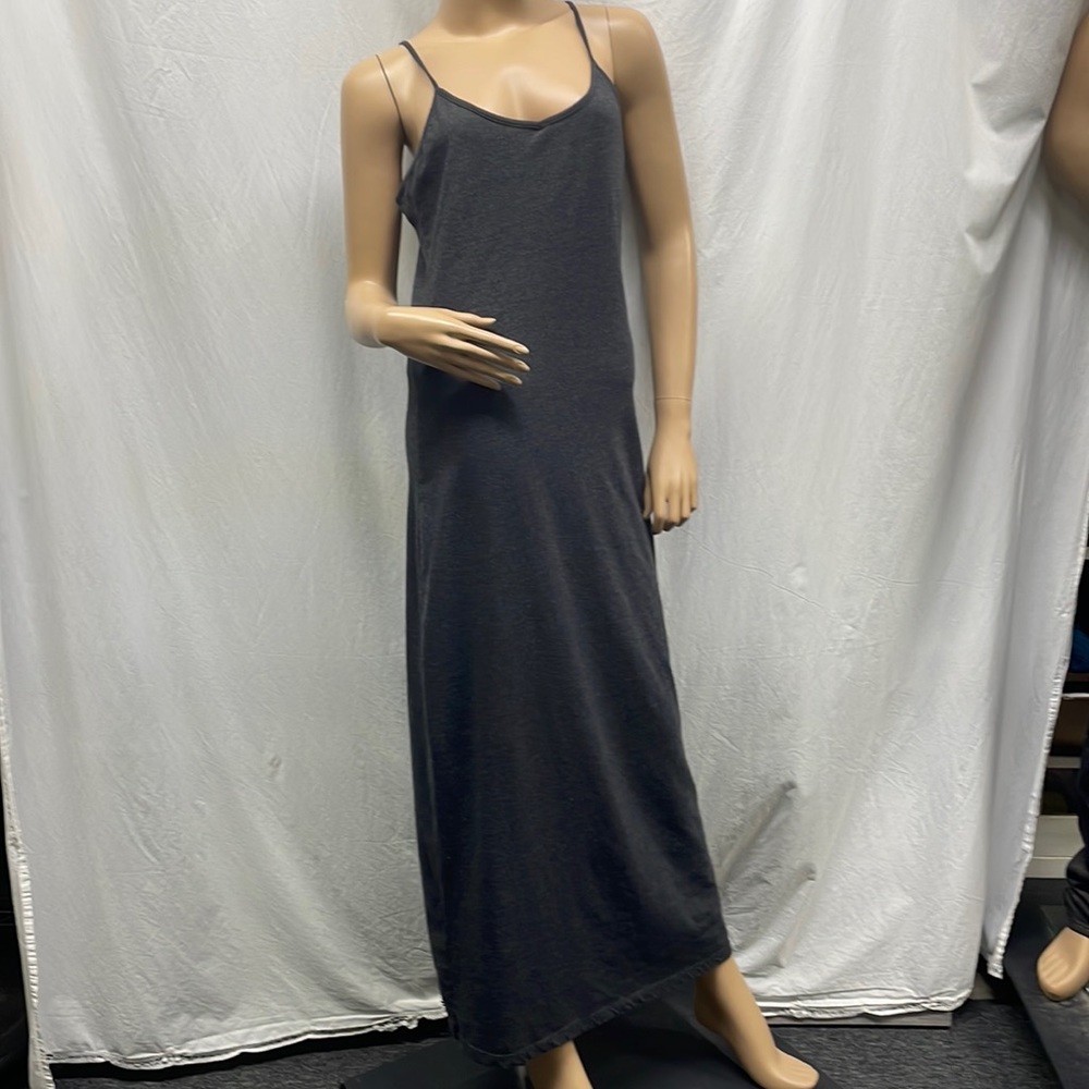 Forever 21 Gray Spaghetti Straps Maxi Dress